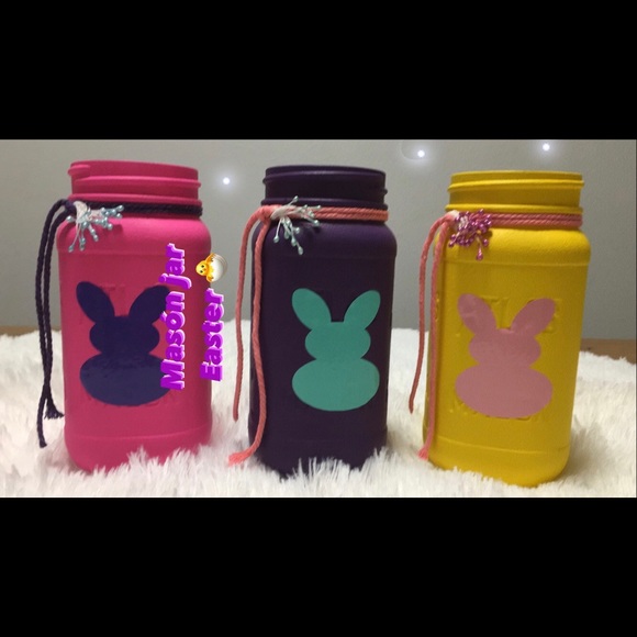 Other - Masón Jar Easter 🐣 Bunny Handmade